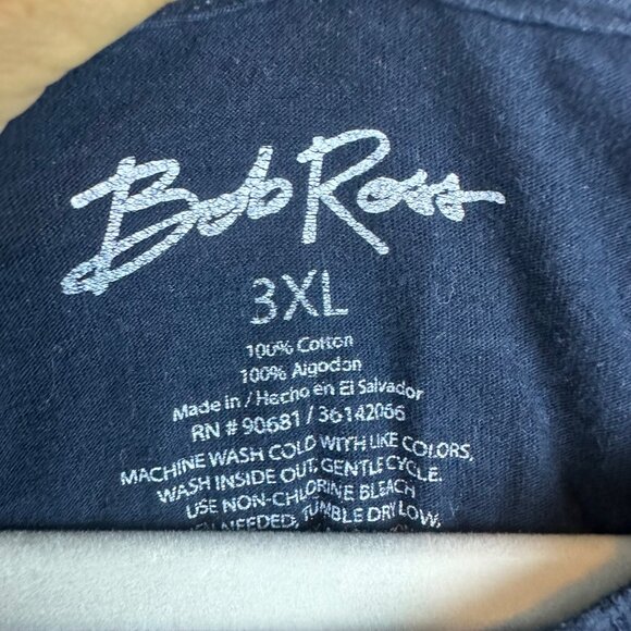 Bob Ross Graphic Tee Mens Size 3XL Galactic Painter Art Happy Tree Grunge Worn - Picture 6 of 9